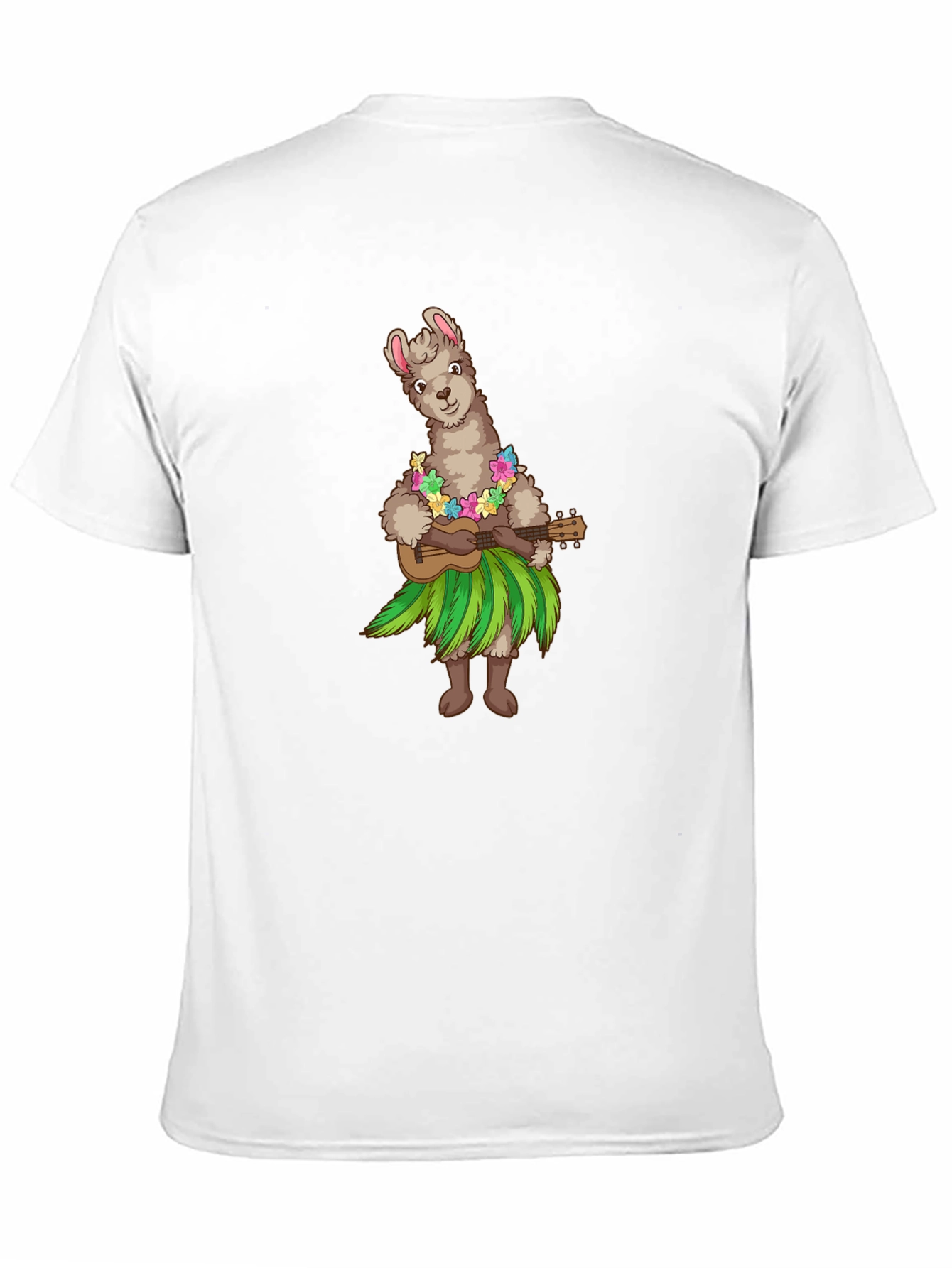 Black Llama Hula Ukulele T-Shirt view 11