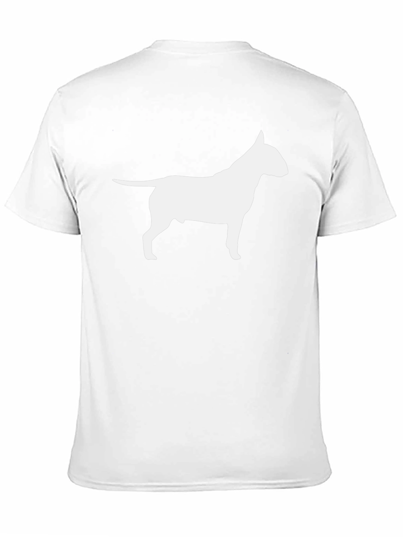Black Bull Terrier Silhouette T-Shirt view 11