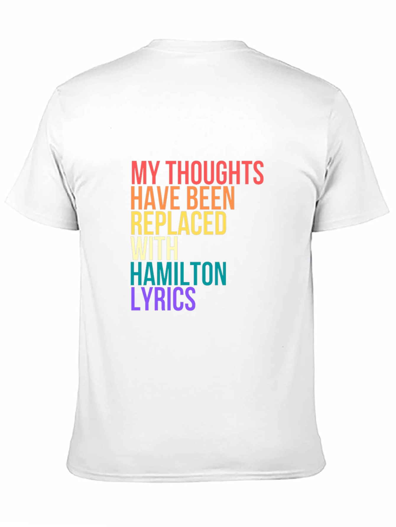 Black Hamilton Lyrics T-Shirt view 11