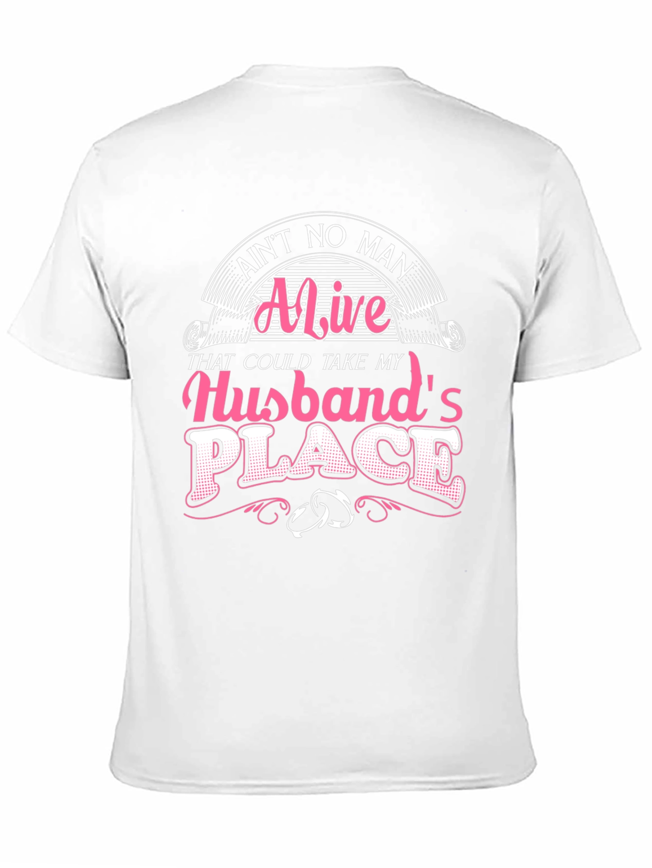 Black Ain't No Man Husband T-Shirt view 11