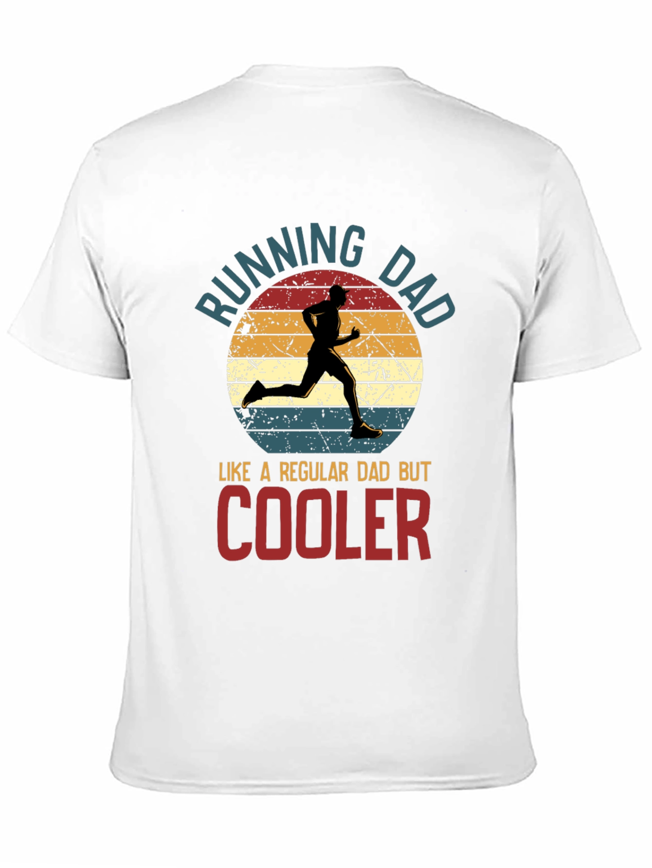 Black Running Dad T-Shirt - Cool Dad Edition! view 11
