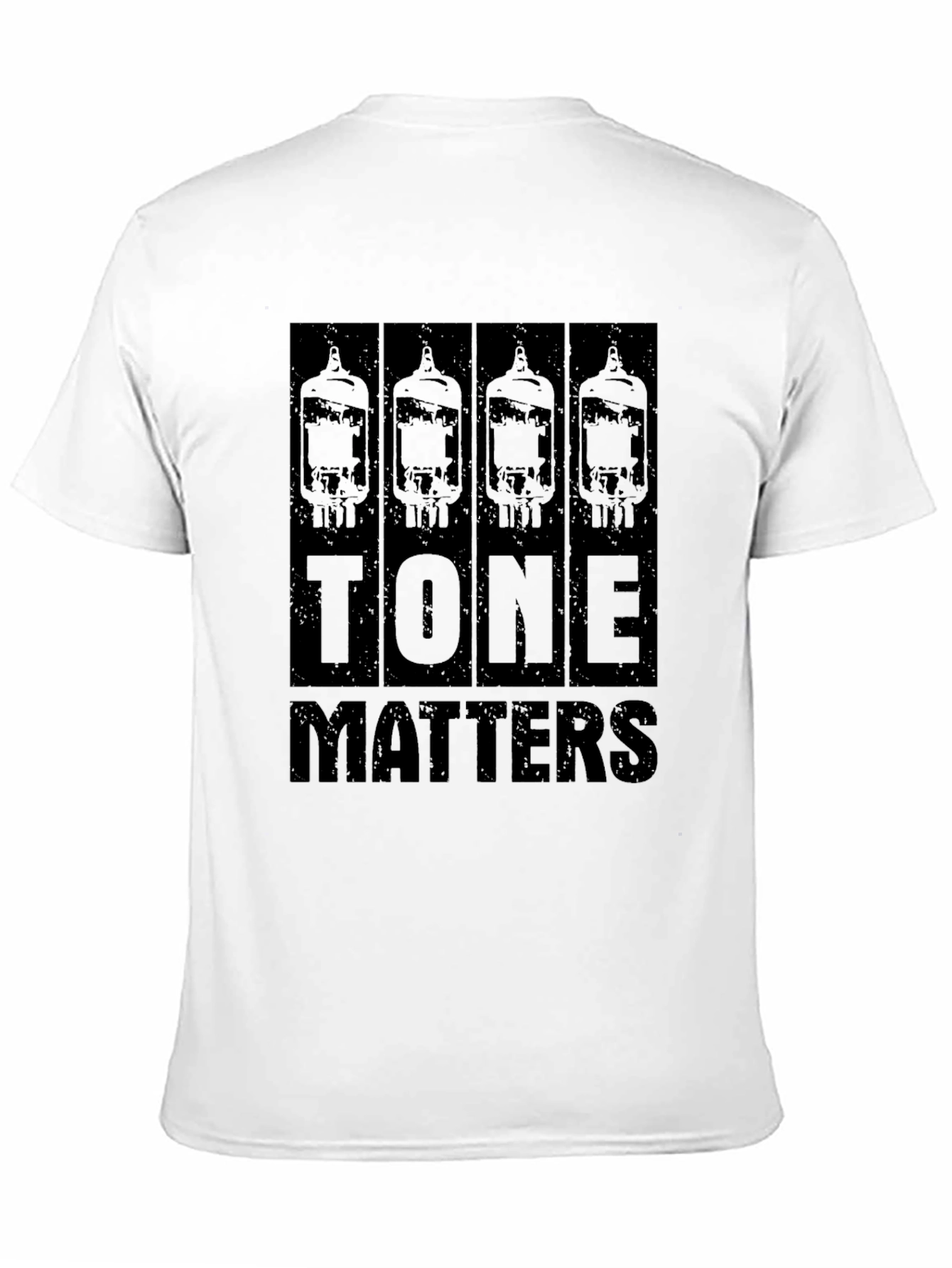 Black Tone Matters Black T-Shirt, Guitar Amplifier Tubes view 11