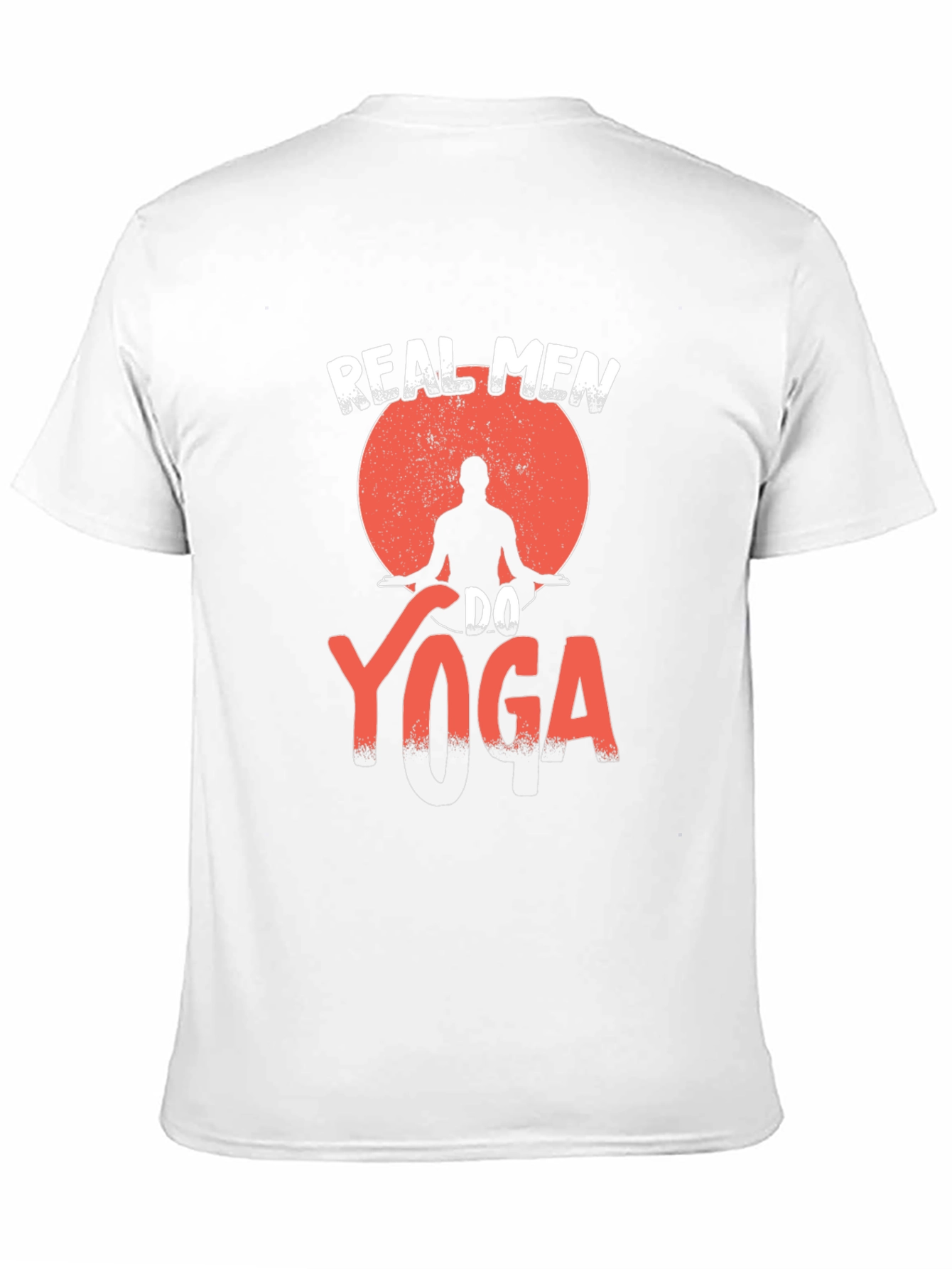 Black Real Men Do Yoga Black Graphic T-Shirt view 11