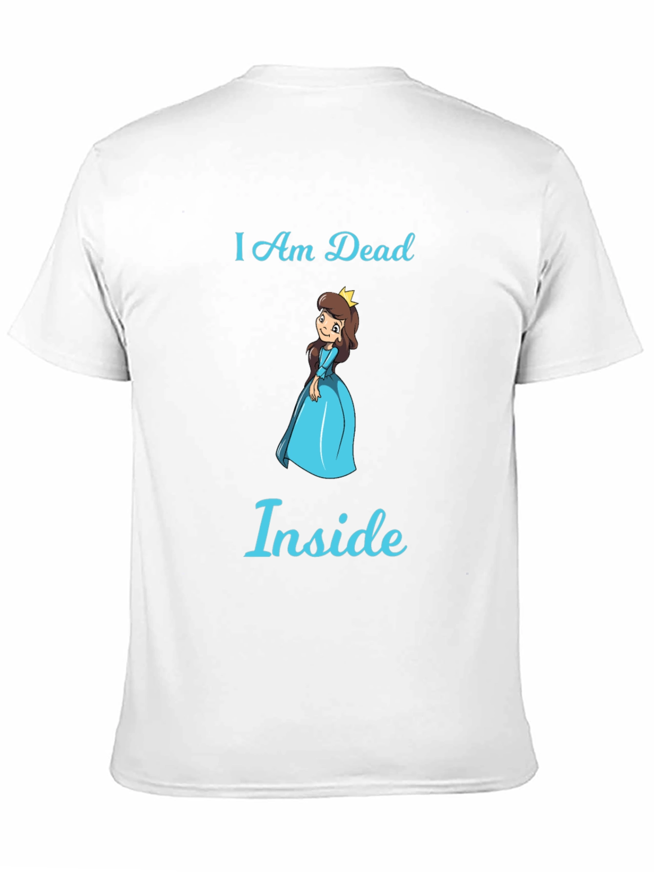 Black I Am Dead Inside T-Shirt - Funny Princess Graphic Tee view 11