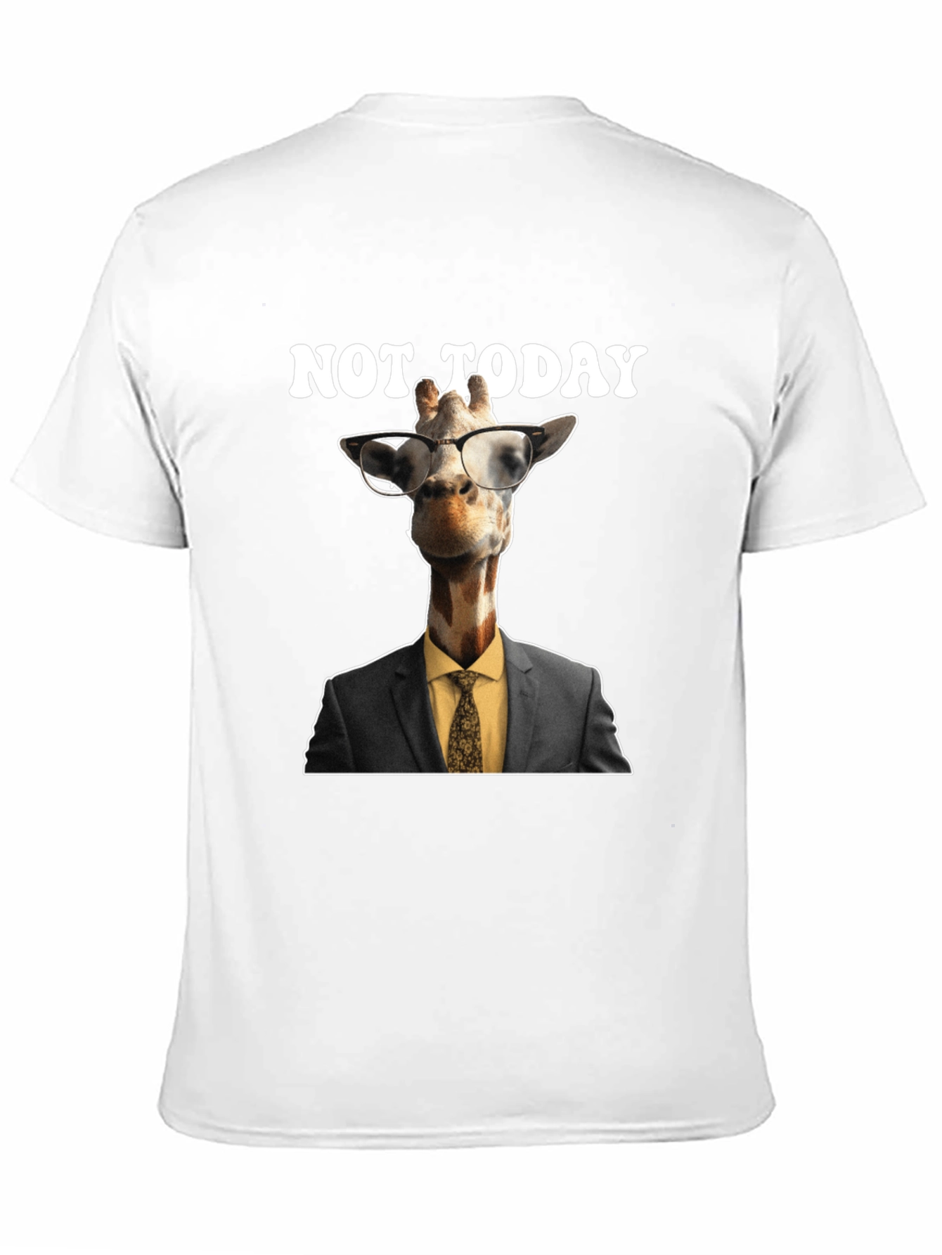 Black Not Today Giraffe T-Shirt view 11