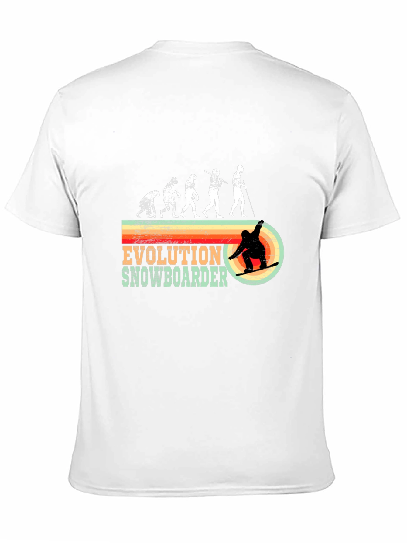 Black Evolution Snowboarder Graphic Tee view 11