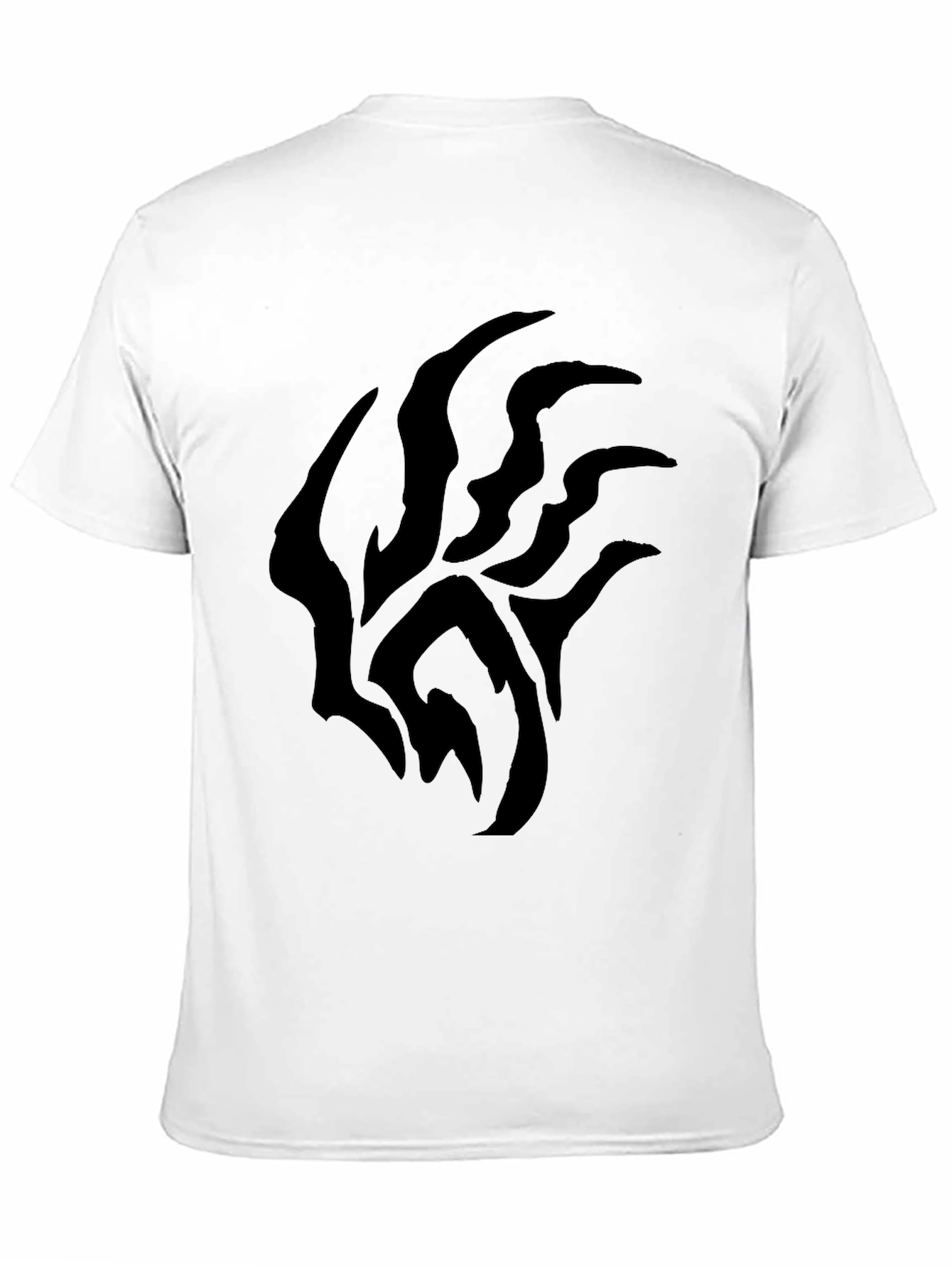 Black Black Graphic Tee - Abstract Design view 11