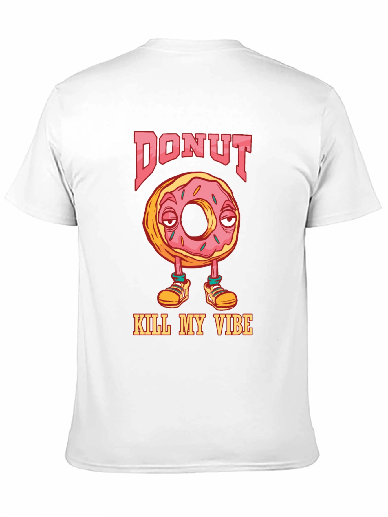 Black Donut Kill My Vibe Graphic T-Shirt view 11