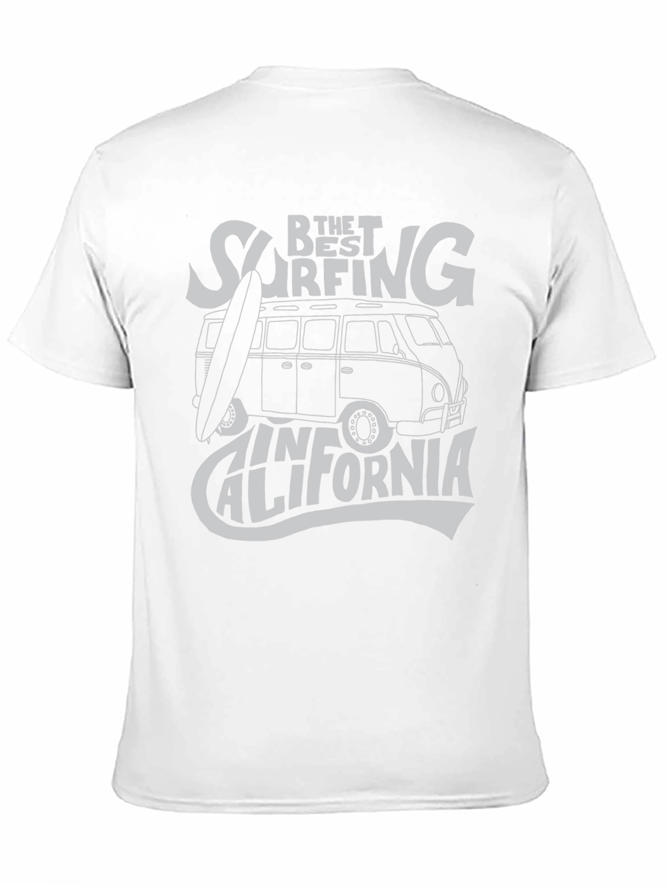 Black Surfing California Graphic Tee - Black Cotton T-Shirt view 11