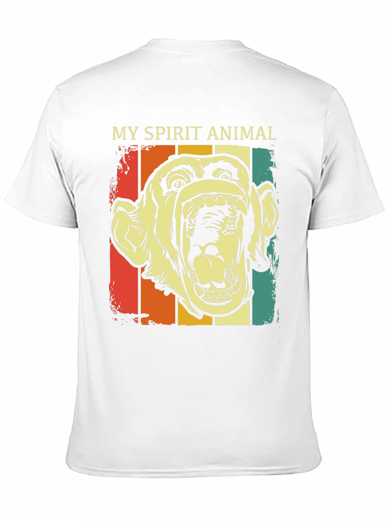 My Spirit Animal Retro Monkey Graphic T-Shirt - 11