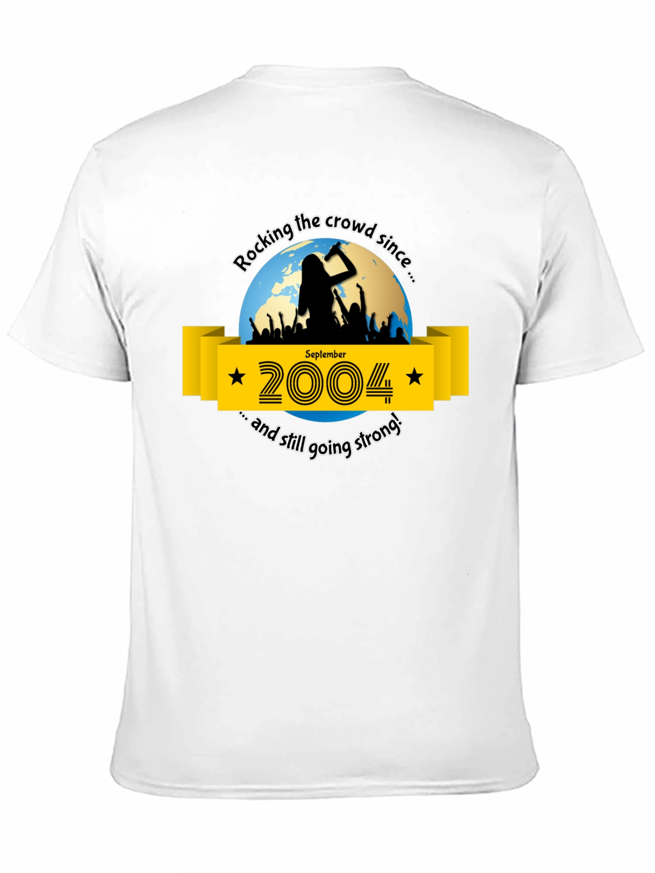 Black Rocking Since 2004 T-Shirt: Concert, Band Tee view 11