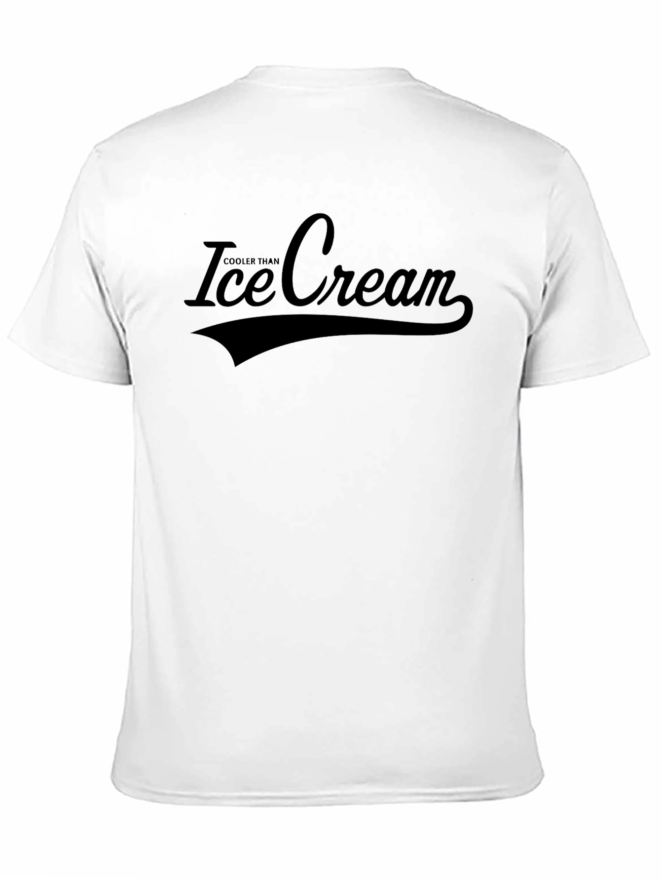 Black Cooler Than Ice Cream Black T-Shirt view 11