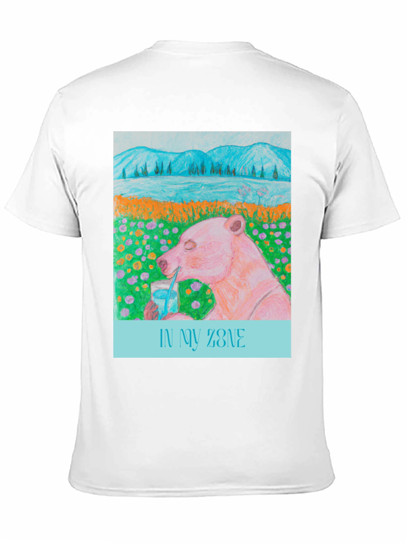 Black In My Zone Bear T-Shirt - Relaxed Graphic Tee view 11