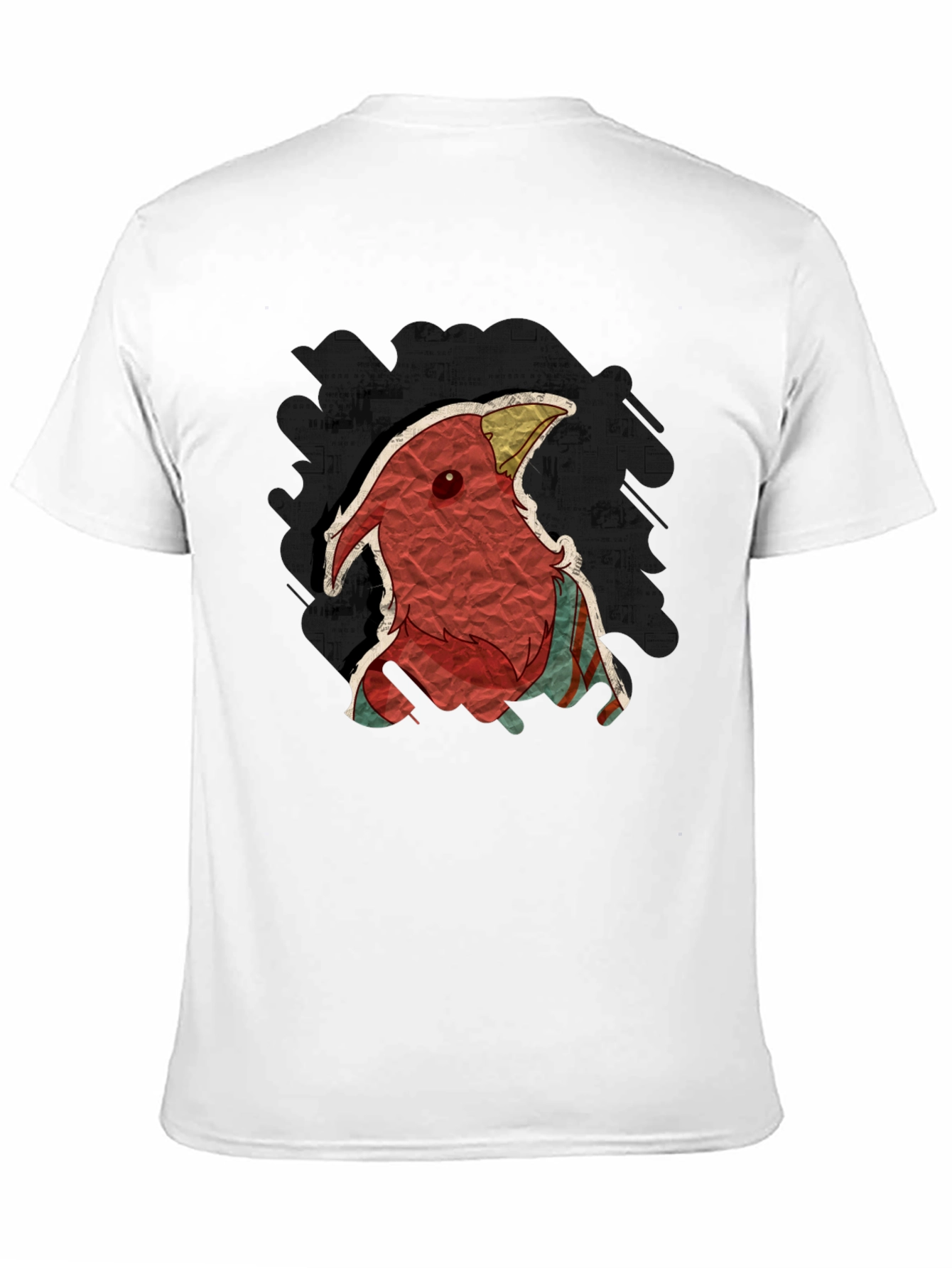 Black Unique Cardinal Graphic T-Shirt - Soft Black Tee view 11