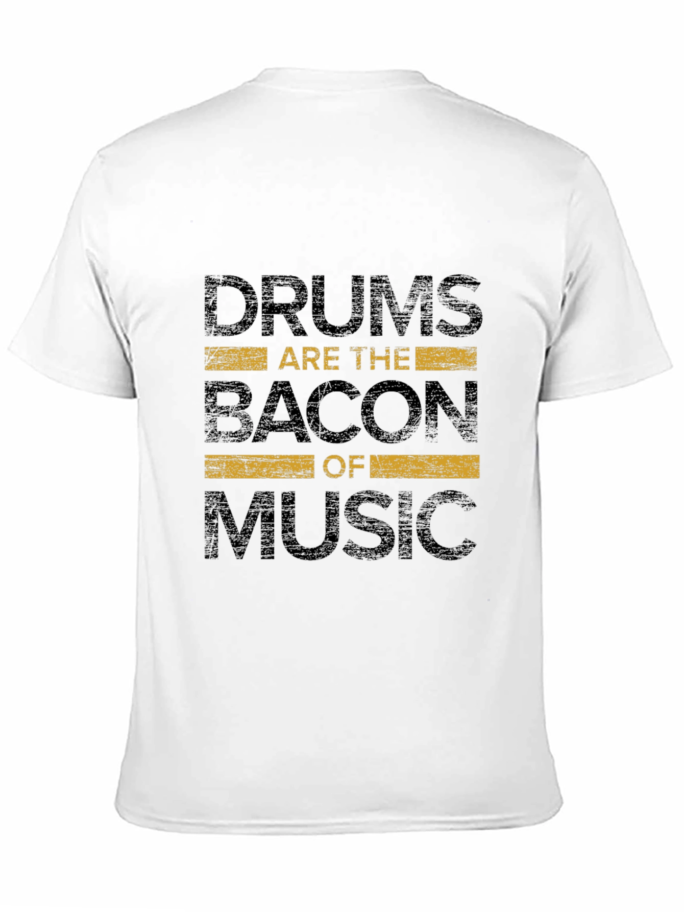 Black Drums Are The Bacon of Music - Graphic T-Shirt view 11