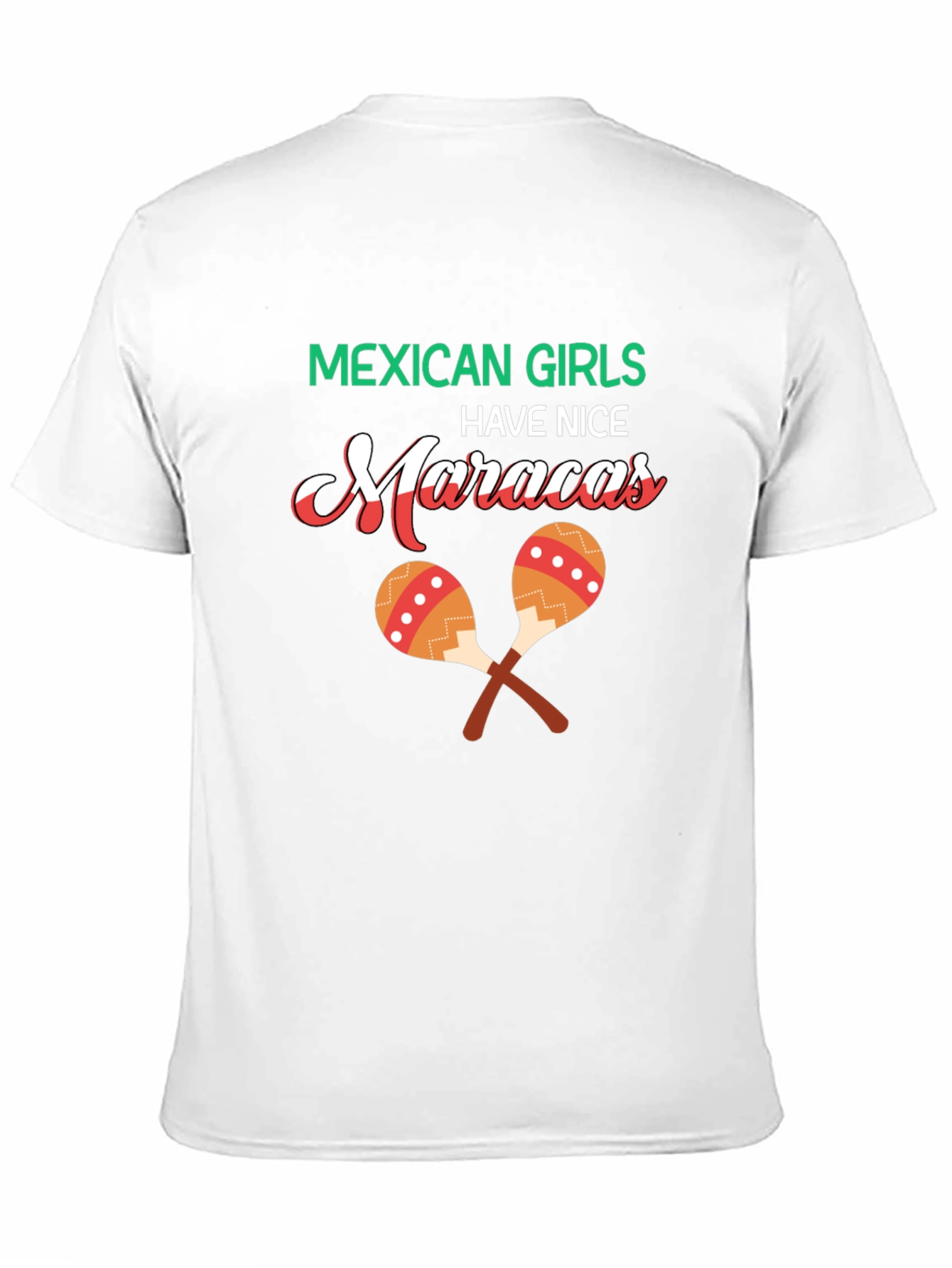 Black Mexican Girls Nice Maracas Graphic T-Shirt view 11
