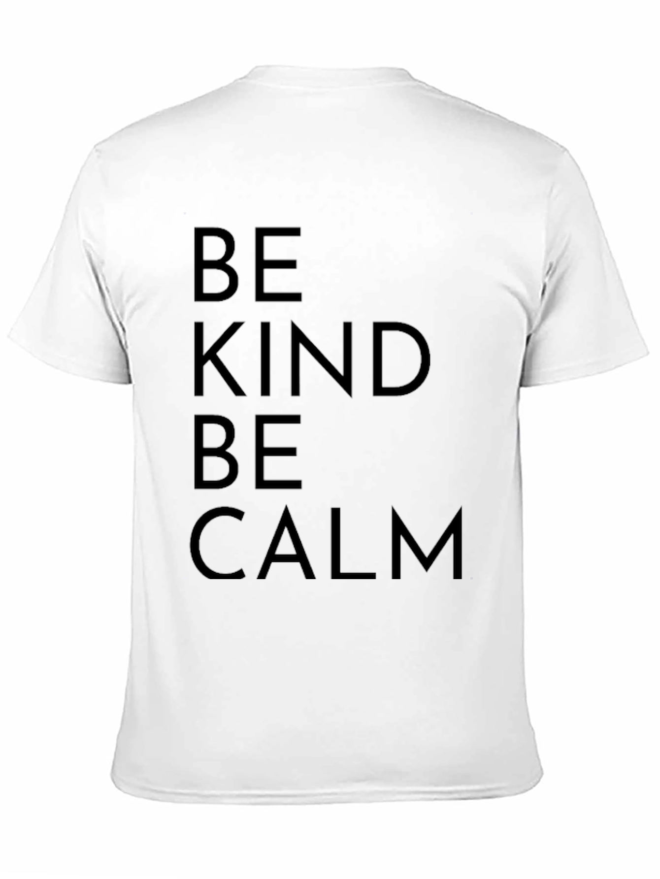 Black Be Kind Be Calm Black Graphic Tee view 11