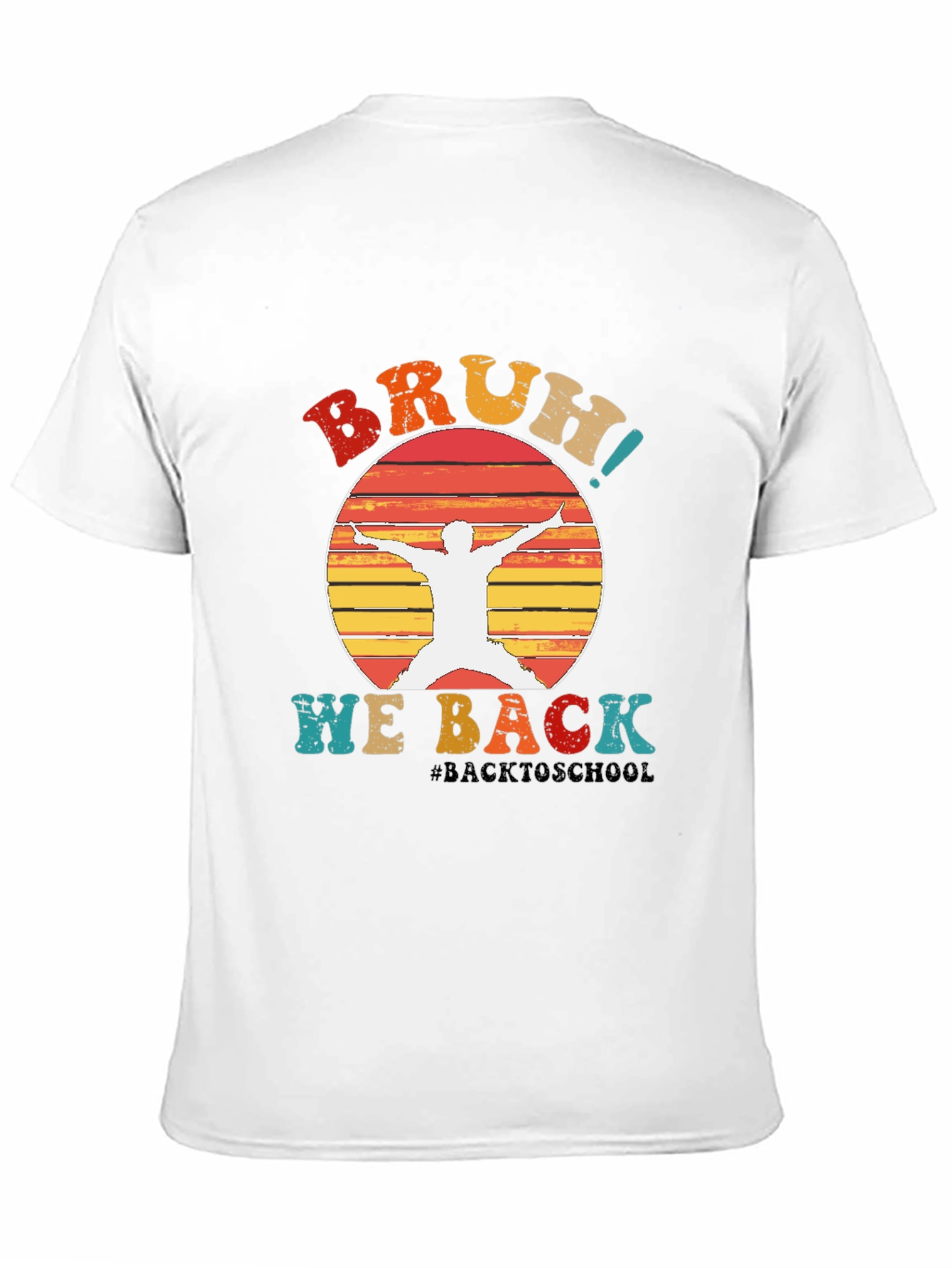Black Bruh! We Back T-Shirt Retro Style view 11