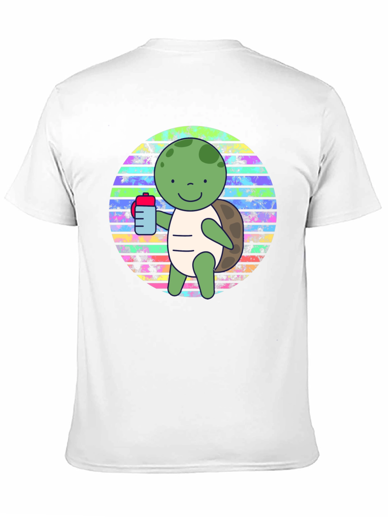 Black Cute Turtle Graphic Tee view 11