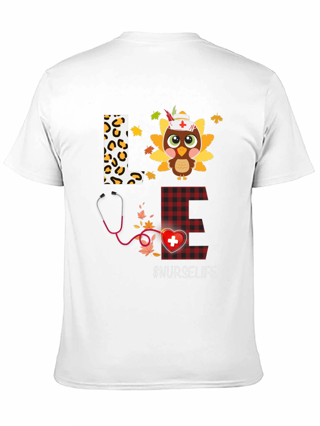 Black Nurse Life Thanksgiving T-Shirt view 11