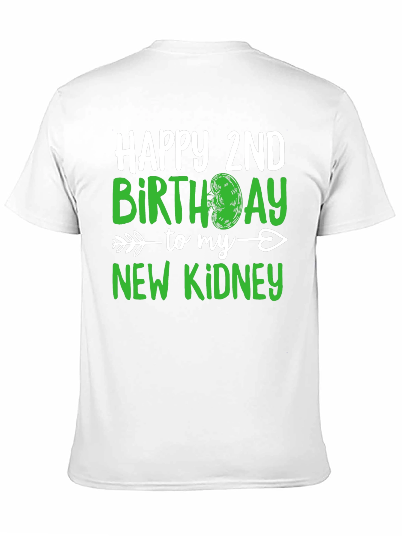 Black New Kidney 2nd Birthday T-Shirt view 11