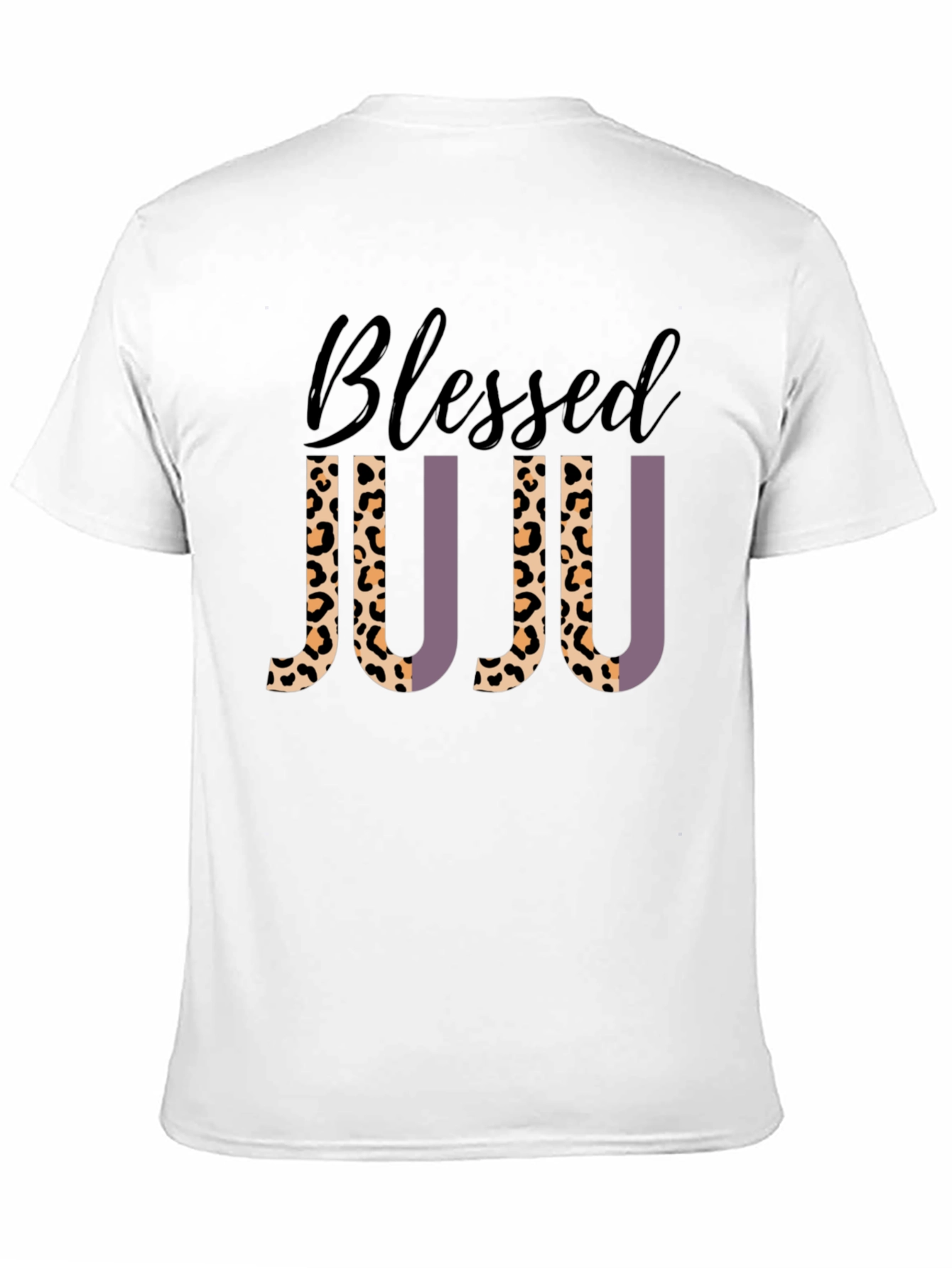 Black Blessed JUJU Leopard Print Graphic Tee view 11