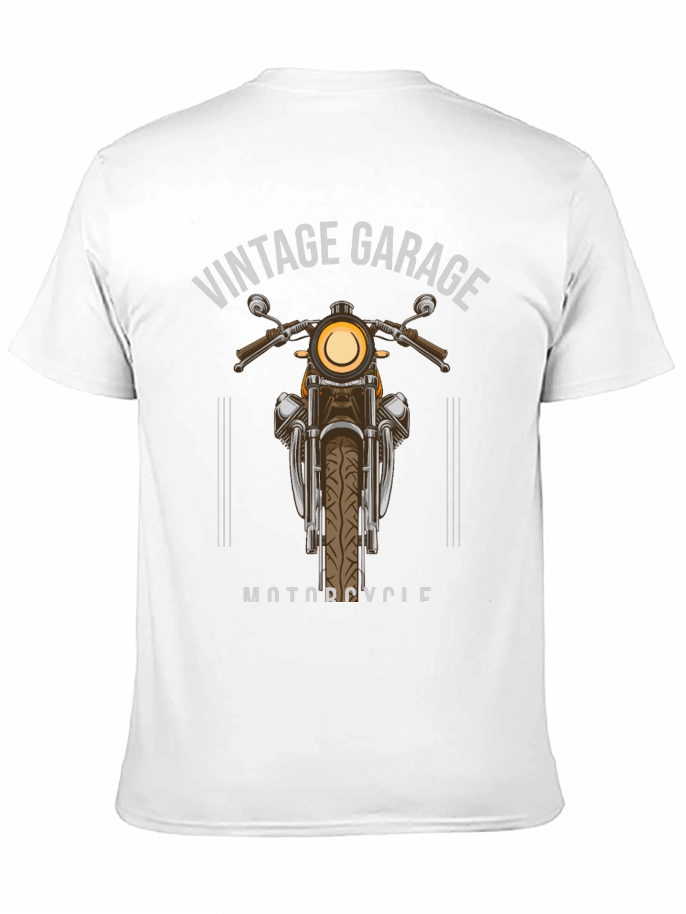 Black Vintage Garage Motorcycle T-Shirt view 11