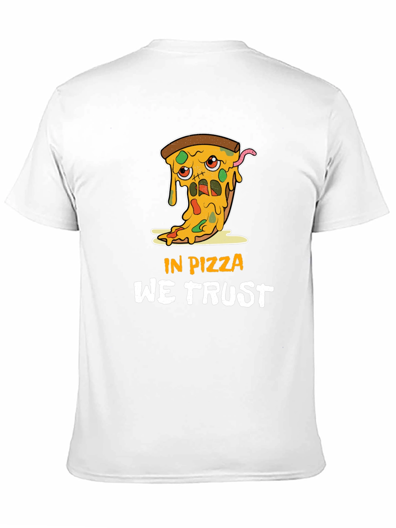 Black In Pizza We Trust Graphic Tee - Funny Foodie T-Shirt view 11