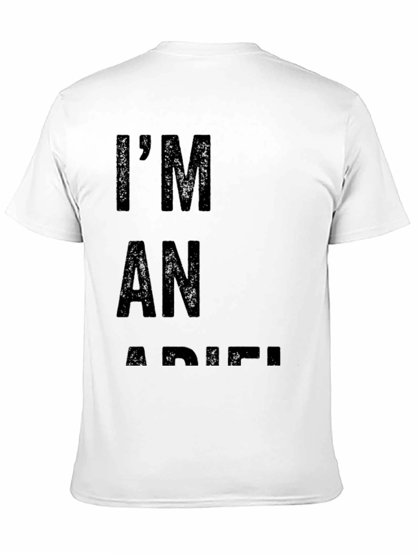 Black I'm An Adiel Black Tee - Bold Statement Shirt view 11