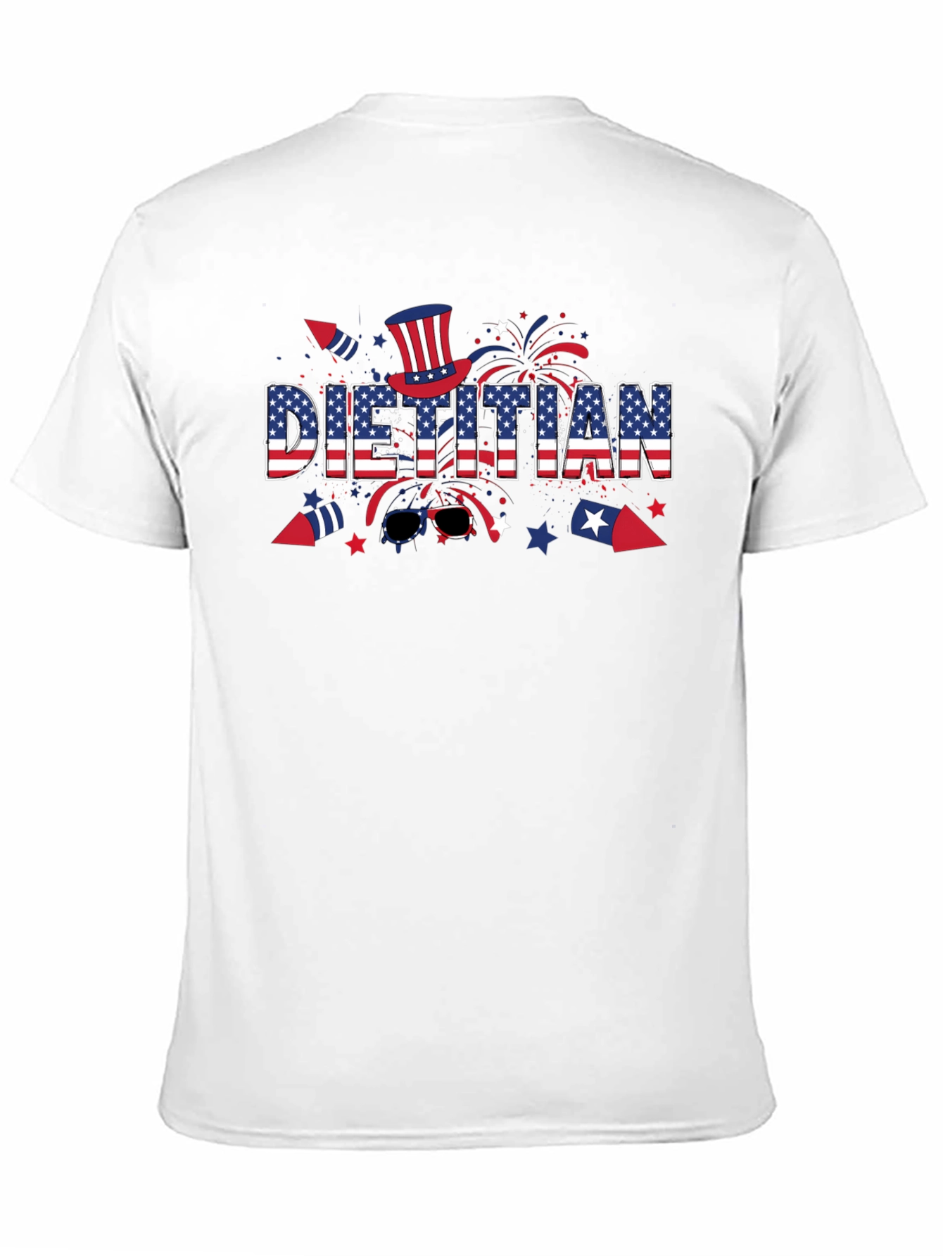 Black Dietitian Patriotic T-Shirt view 11