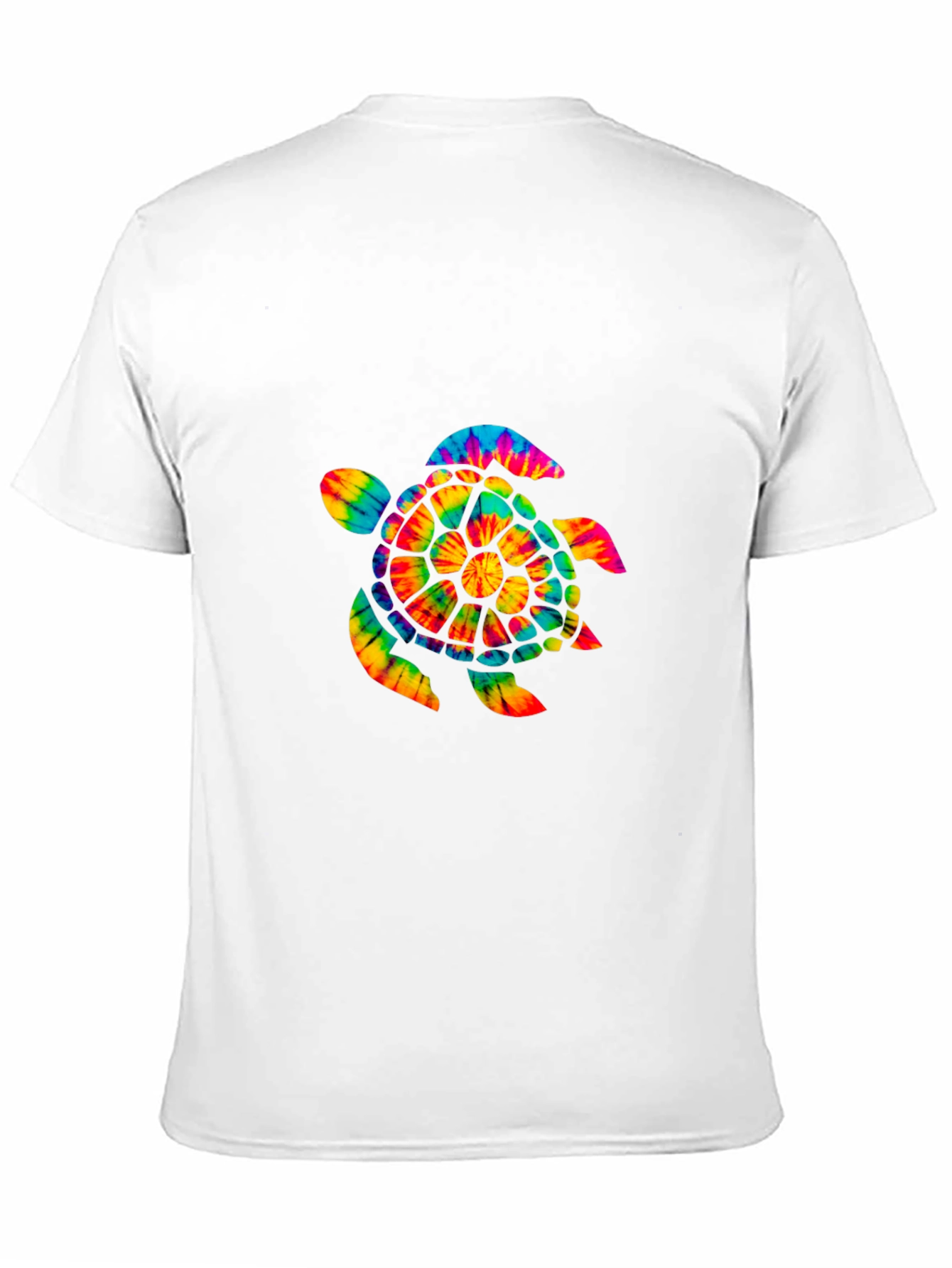 Black Tie-Dye Turtle Graphic Tee - Soft Cotton view 11