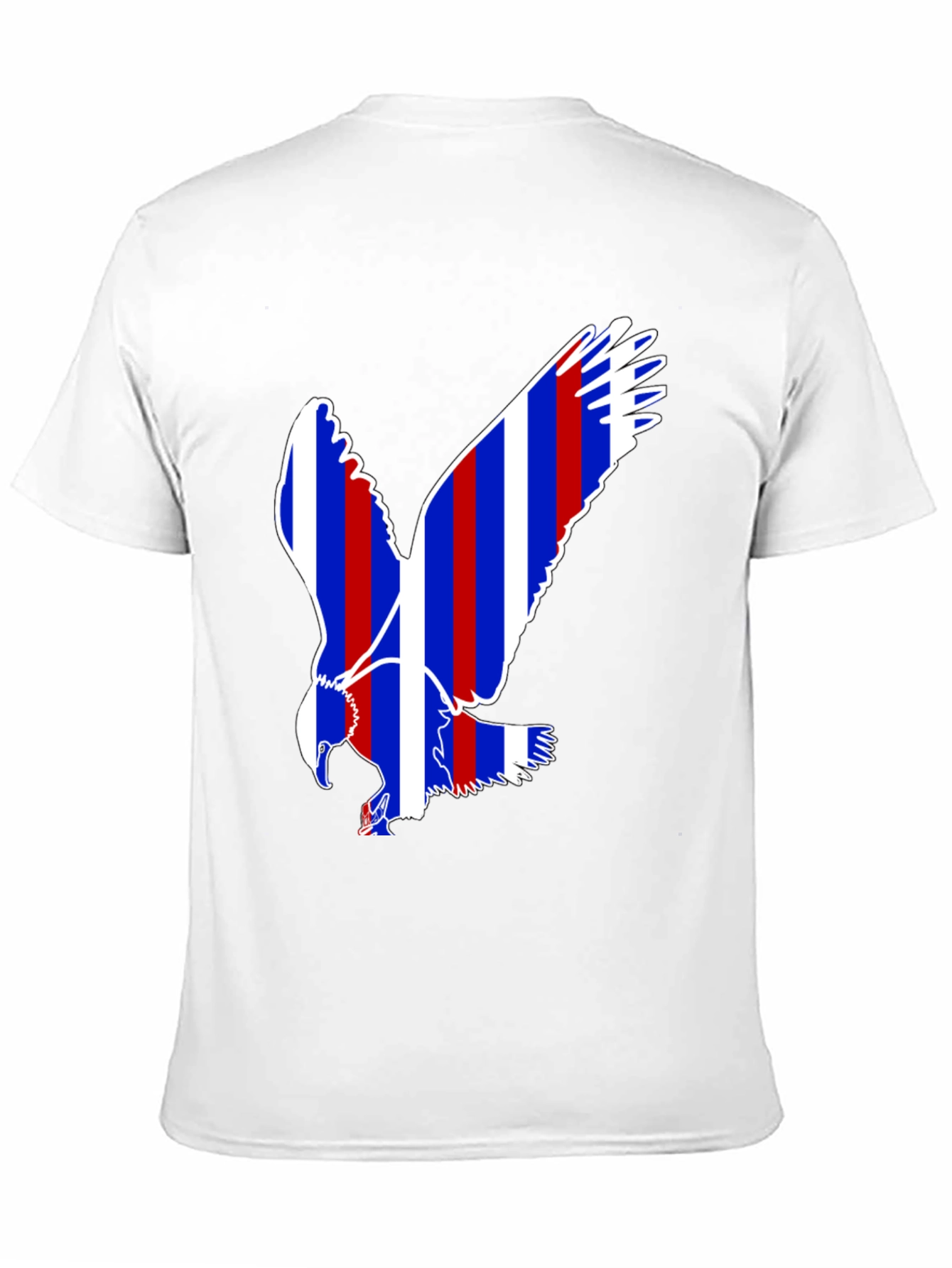 Black Patriotic Eagle Graphic Tee - Black Cotton Blend view 11