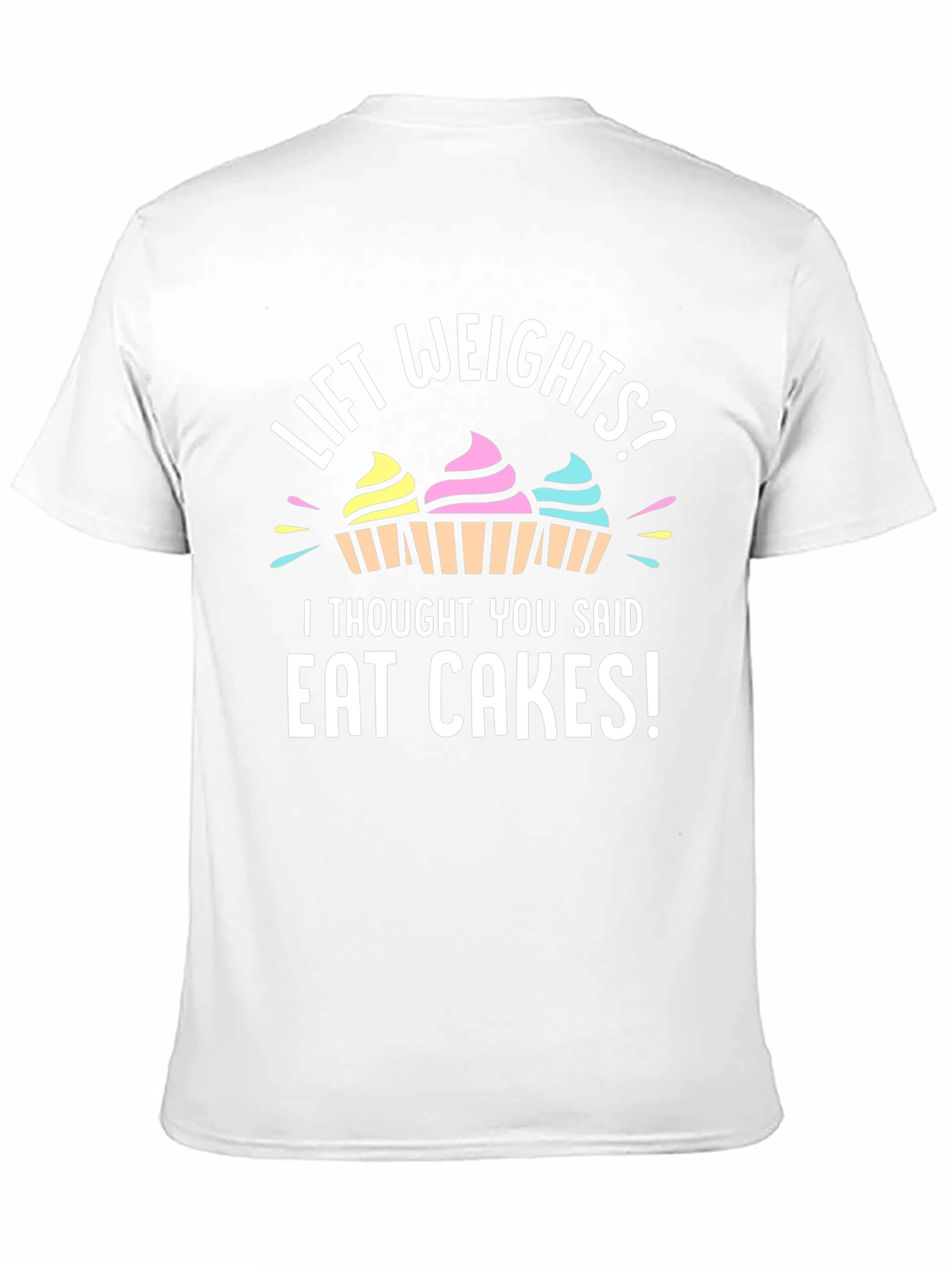 Black Eat Cakes Graphic Tee - Funny Workout Shirt view 11