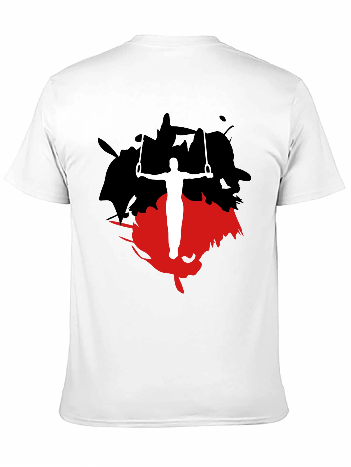 Black Gymnast Rings Graphic Tee - Black view 11