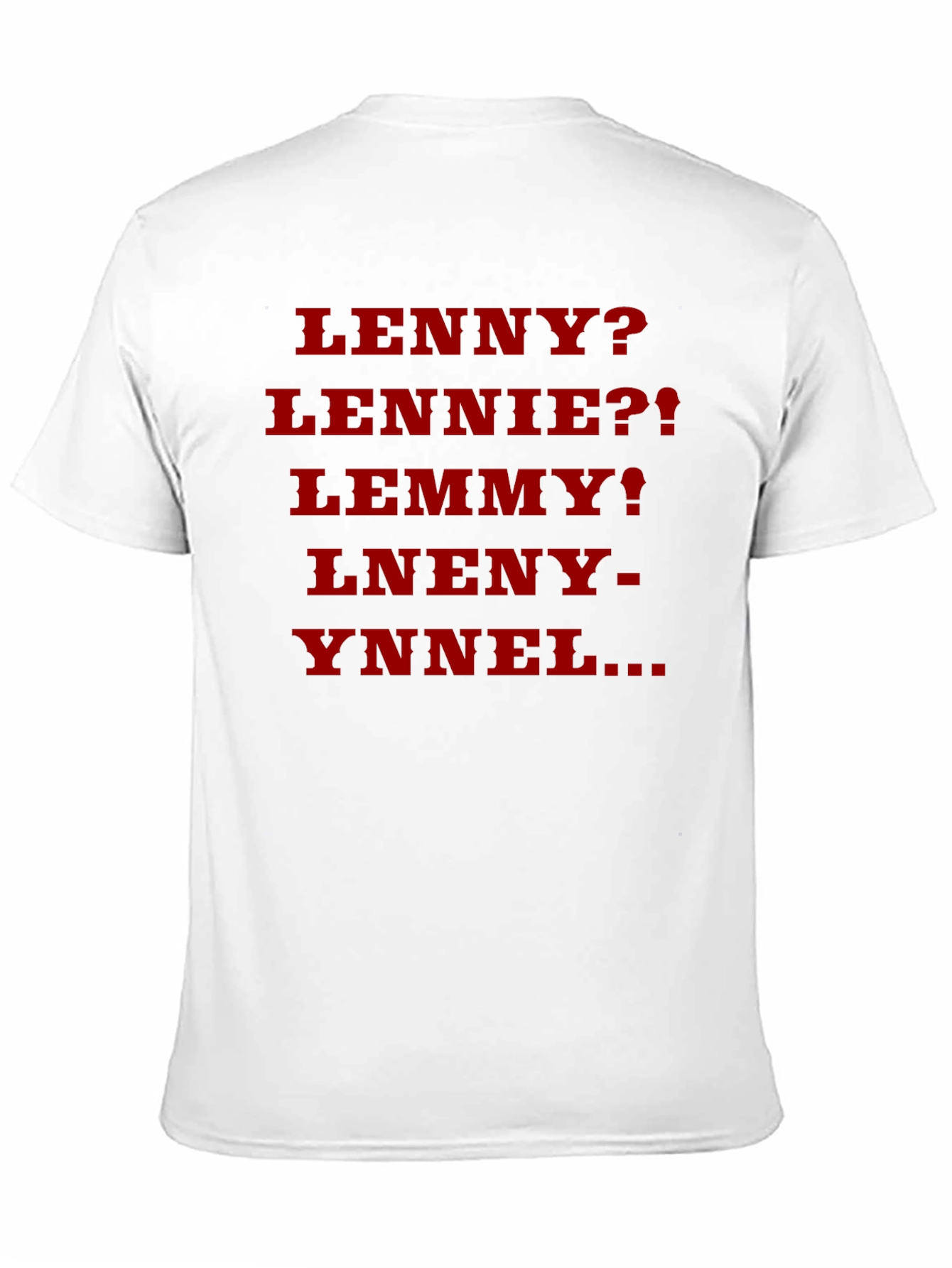 Black Lenny? Parody T-Shirt - Black Cotton Blend view 11