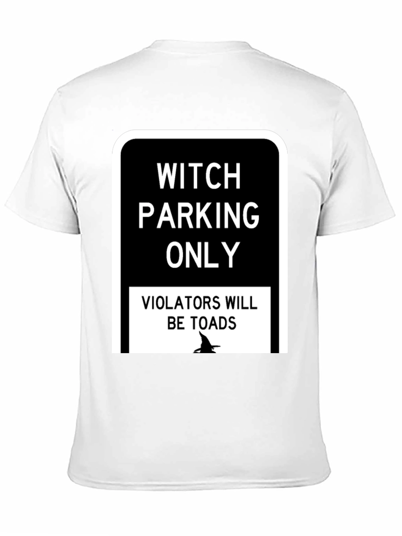 Black Witch Parking Only T-Shirt - Funny Halloween Tee view 11