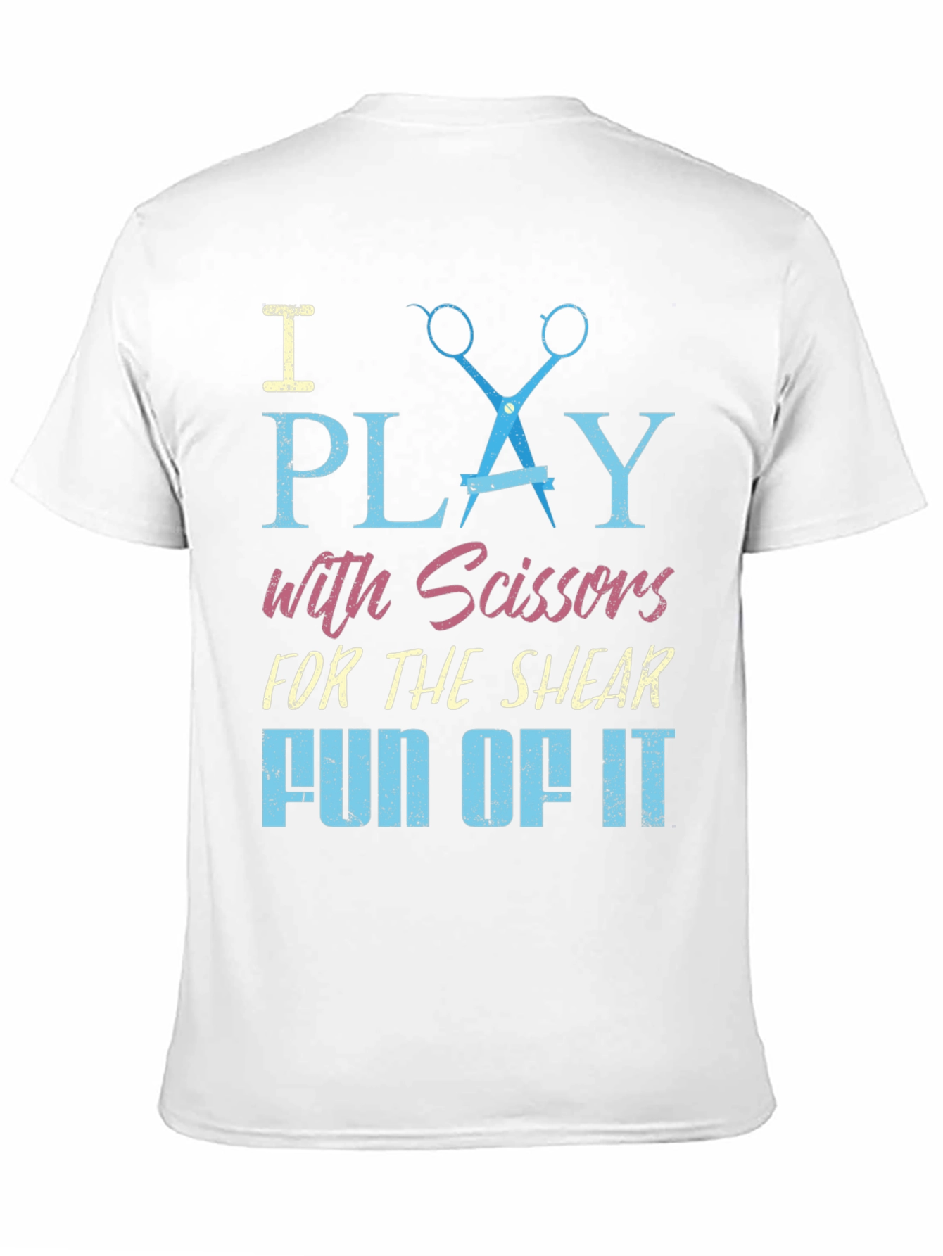 Black I Play With Scissors T-Shirt view 11