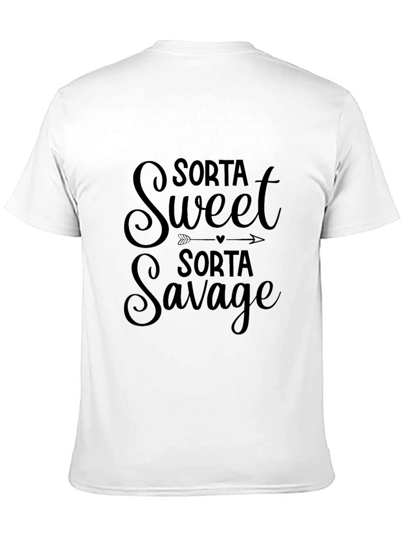 Black Sorta Sweet Sorta Savage Black Graphic Tee view 11