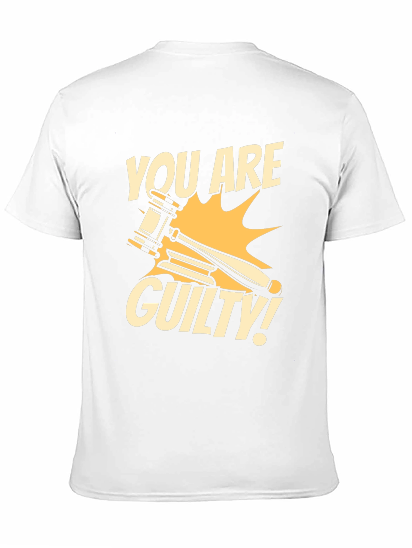 You Are Guilty T-Shirt - Novelty Courtroom Gavel Design - 11