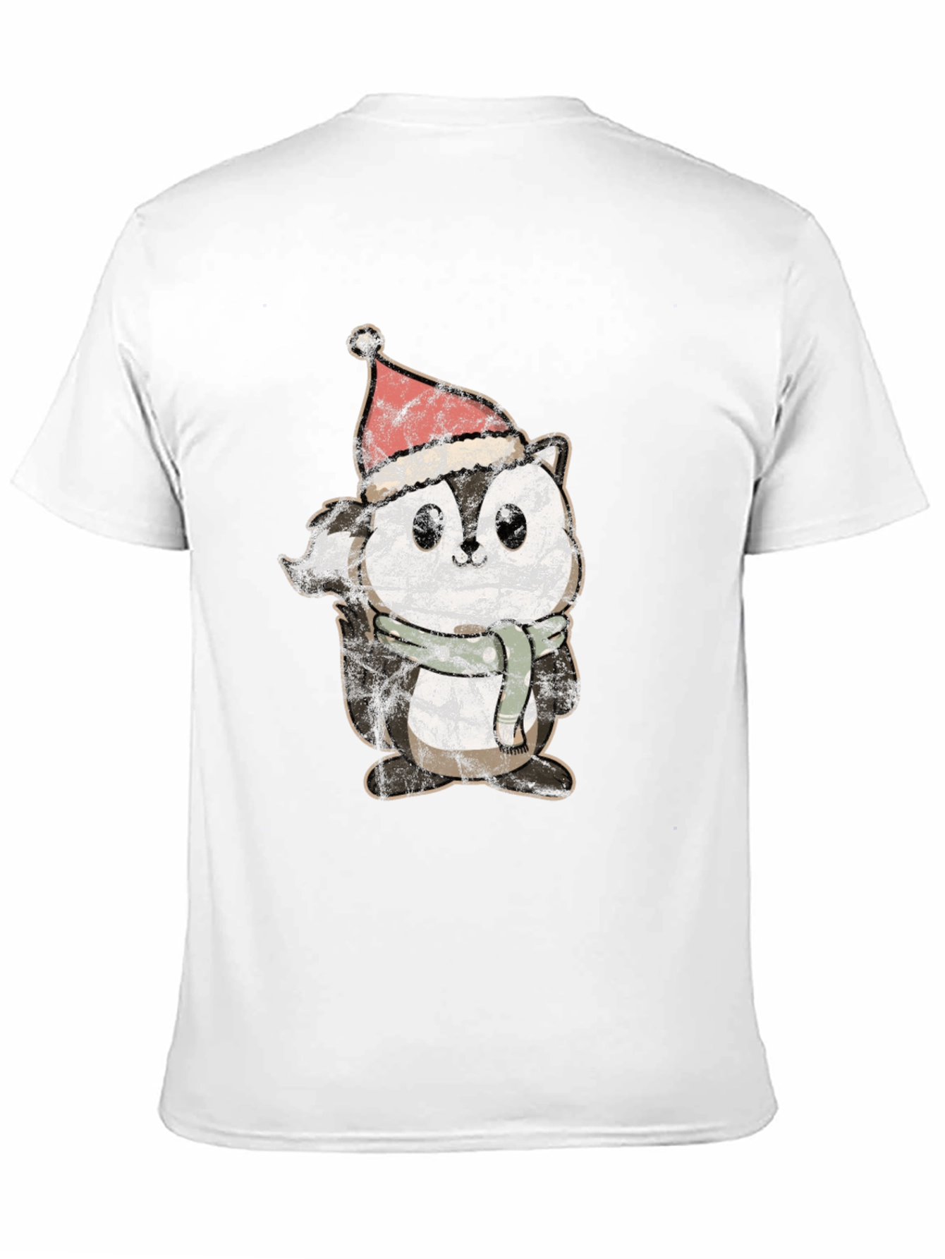 Black Holiday Squirrel Graphic T-Shirt view 11