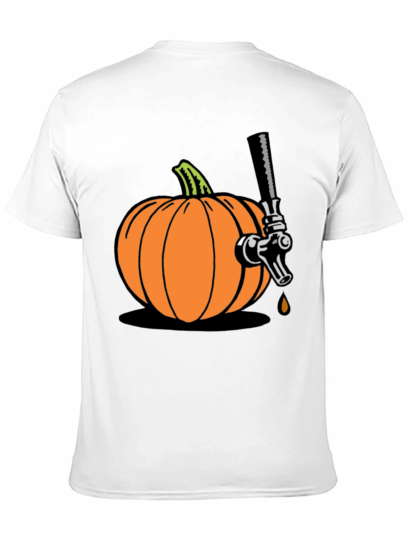 Black Pumpkin Beer Tap Graphic Tee view 11