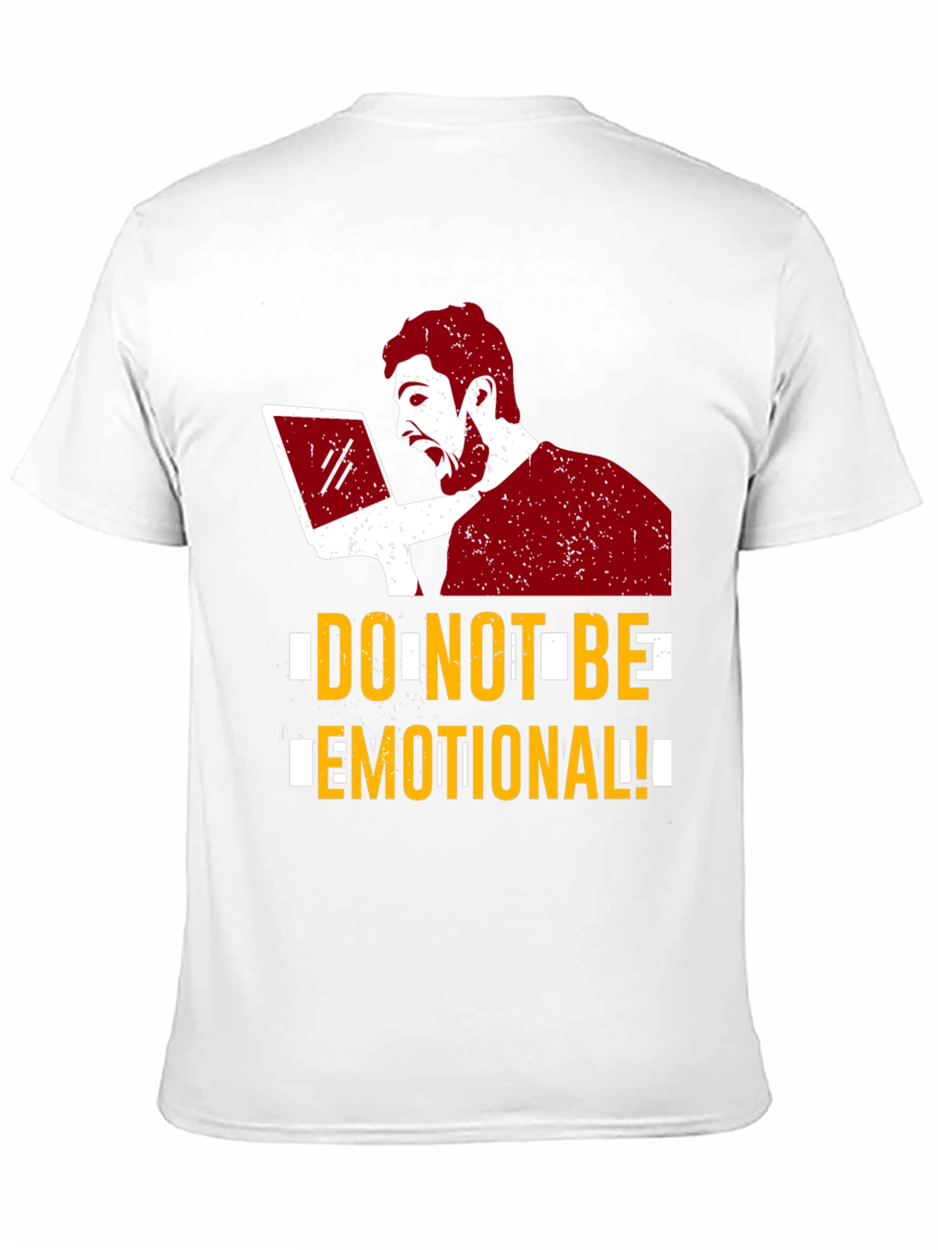 Black Do Not Be Emotional Graphic Tee - Black view 11