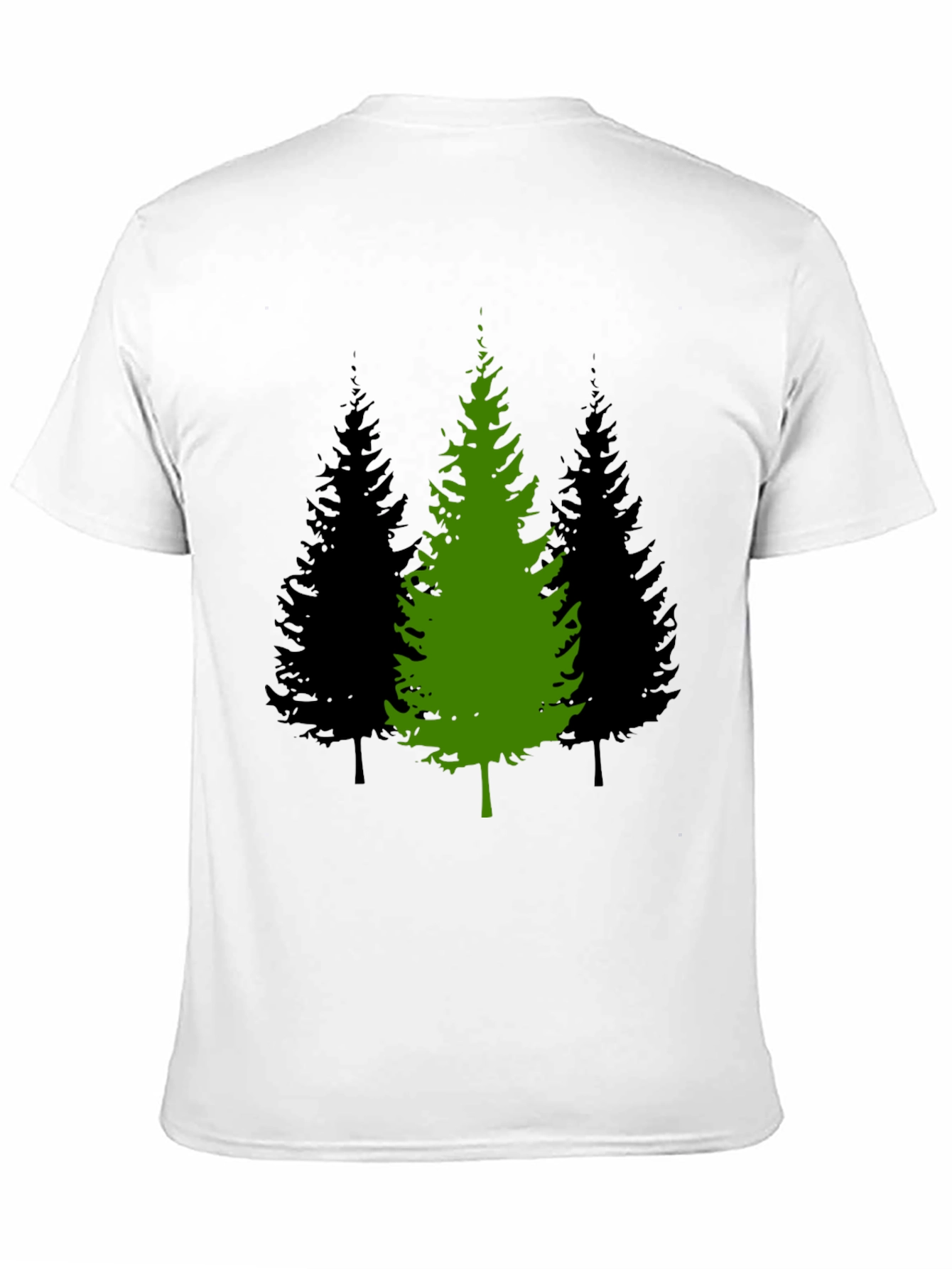 Black Nature Scene Men's Graphic T-Shirt view 11