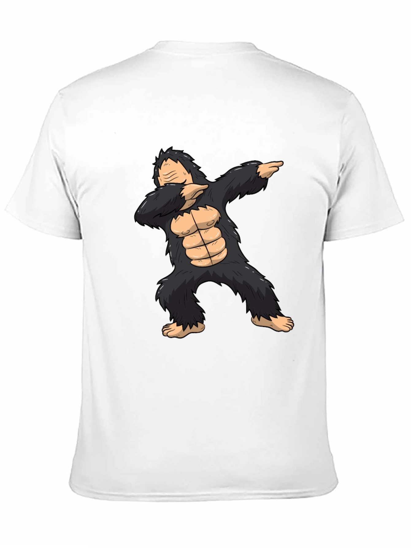 Black Dabbing Gorilla Graphic Tee - Black view 11