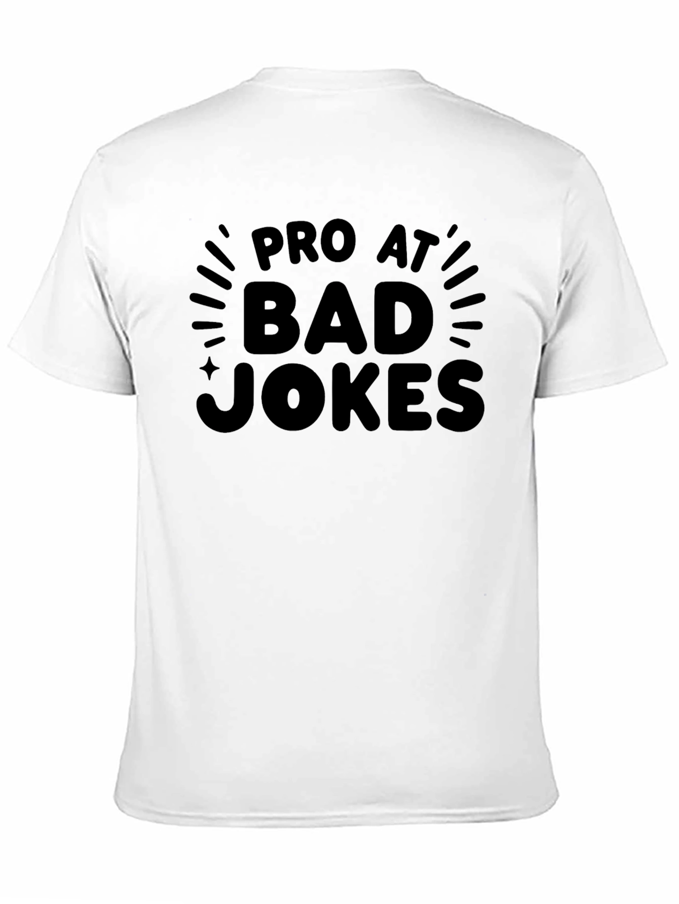 Black Pro At Bad Jokes Black T-Shirt view 11