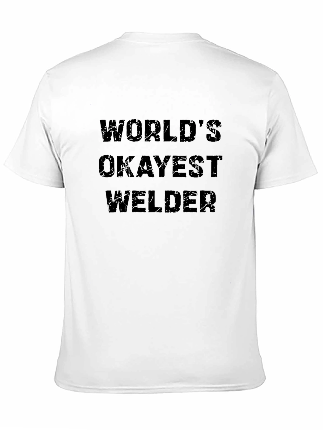 Black World's Okayest Welder Black T-Shirt view 11