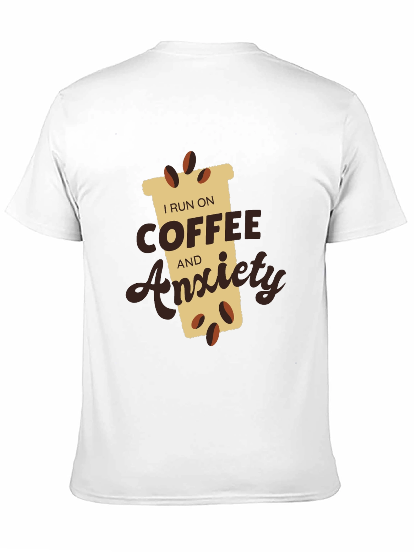 Black Coffee & Anxiety T-Shirt - Funny Graphic Tee view 11