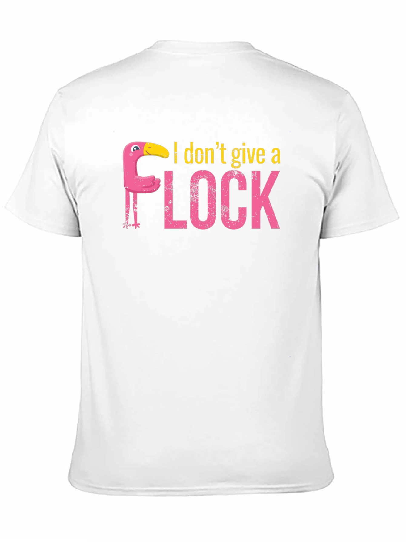 Black I Don't Give a Flock T-Shirt view 11