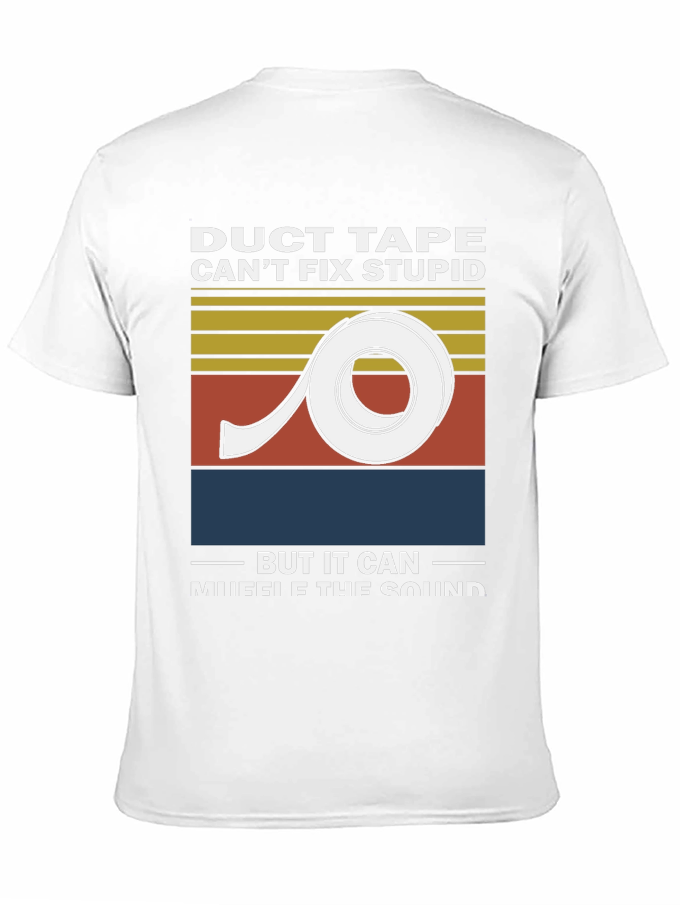 Black Duct Tape Muffle Funny Humor T-Shirt view 11