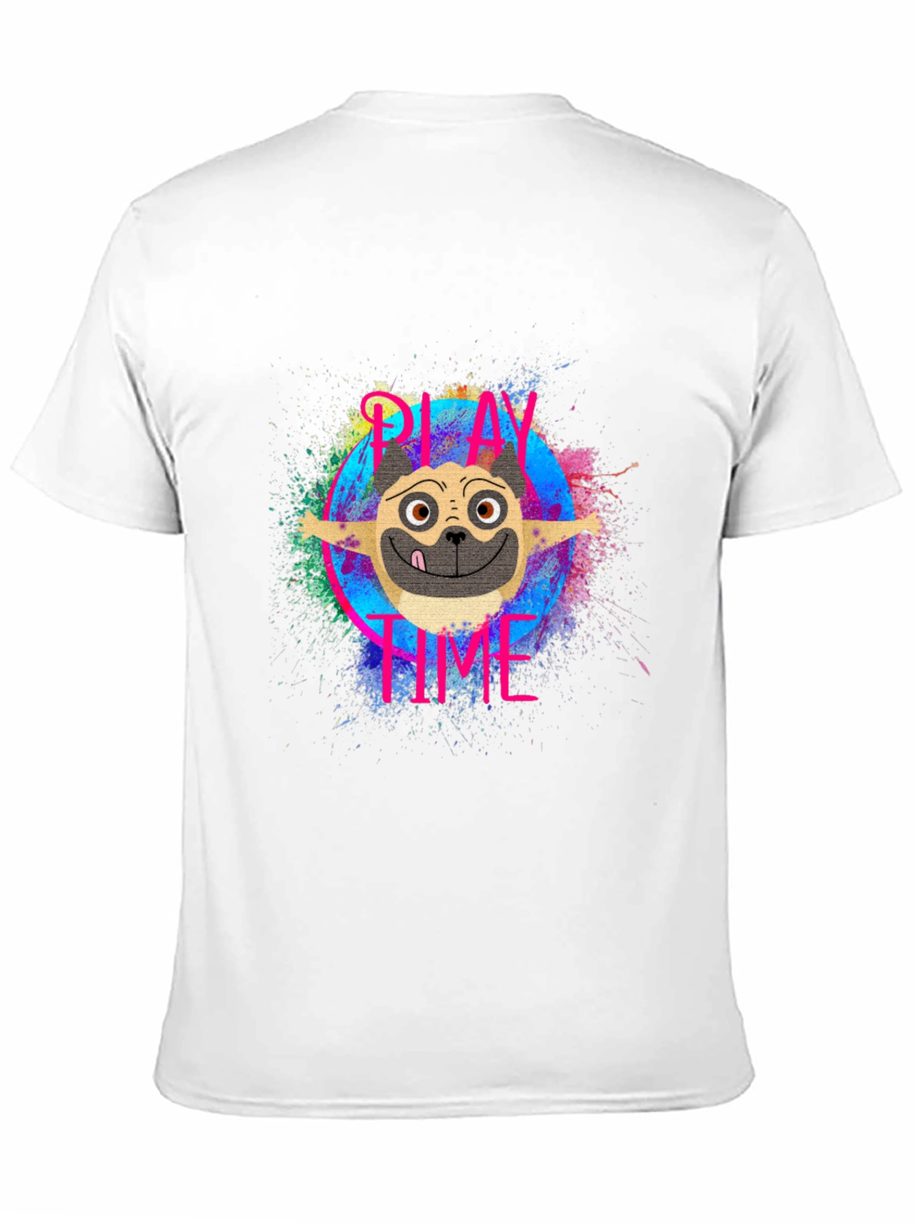 Black Play Time Dog Graphic T-Shirt view 11
